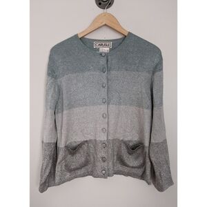 Vintage Carlisle Ombre Silk Metallic Cardigan